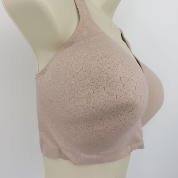 Secret Treasures 38DDD Pink Beige Perforated Light Padding Wireless Bra Bralette - Picture 2 of 14